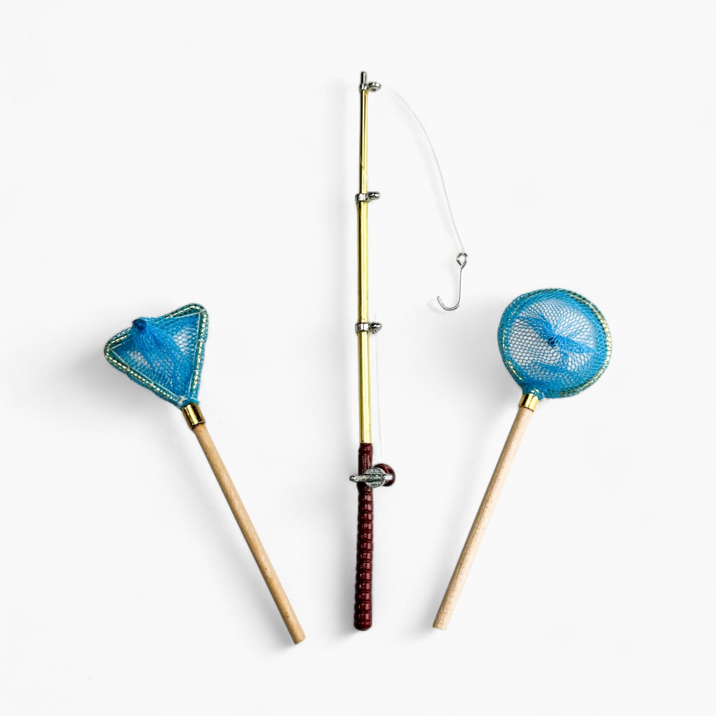 Fishing Rod with Net for 1/10 Scale