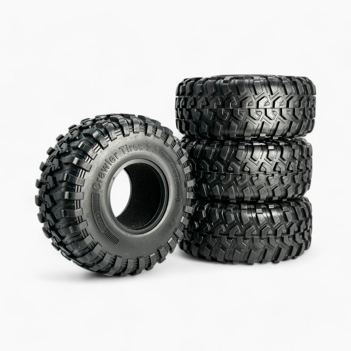 2.2 inch Rubber Tires 130mm for SCX10 D90 TRX4 TRX6 1/10 Scale