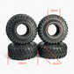 2.2 inch Rubber Tires 130mm for SCX10 D90 TRX4 TRX6 1/10 Scale