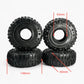 2.2 inch Rubber Tires 149mm for SCX10 D90 TRX4 TRX6 1/10 Scale