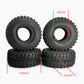 2.2 inch Rubber Tires 135mm for SCX10 D90 TRX4 TRX6 1/10 Scale