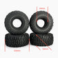 2.2 inch Rubber Tires 125mm for SCX10 D90 TRX4 1/10 Scale
