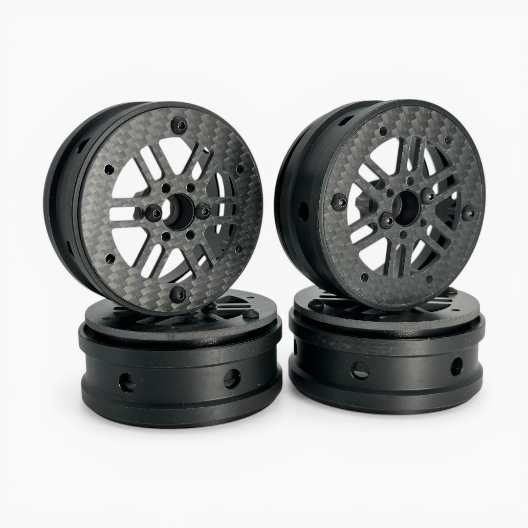 2.2 inch Metal/Carbon Fiber Rims for 1/10 Scale