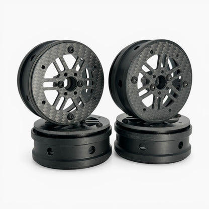 2.2 inch Metal/Carbon Fiber Rims for 1/10 Scale