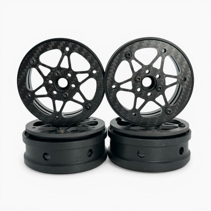 2.2 inch Metal/Carbon Fiber Rims for 1/10 Scale