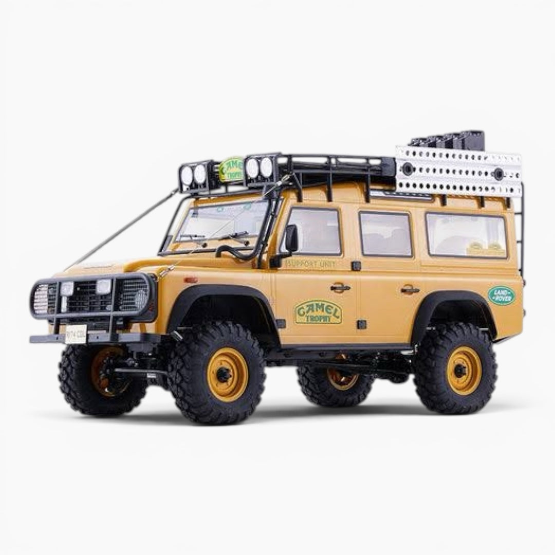 FMS FCX10 Land Rover Defender 110 Camel Trophy 1/10 4WD Brushed RC Crawler RS - Yellow