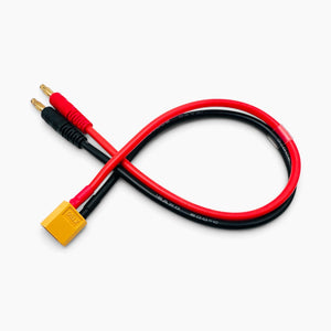 Amass XT60 to 4mm Banana Plug Charge Adapter Cable 12AWG for RC LiPo Battery IMAX B6 Charger