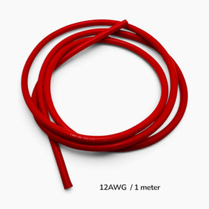 12AWG Super Soft Flexible Tinned Copper Silicone Wire - Red