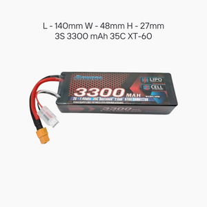 RLAARLO 2S 3300 mAh 35C Li-Po Battery