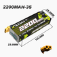 RLAARLO 3S 2200 mAh 35C 11.1V Li-Po Battery XT60 Plug