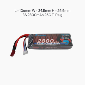 RLAARLO 3S 2800 mAh 35C Li-Po Battery