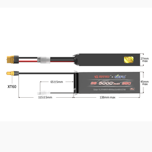 MJX Angry Snail 3S 5000 mAh 35C LiPo Battery