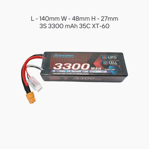 RLAARLO 3300mAh 2S 35C Li-Po Battery