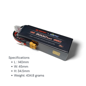 MJX Angry Snail 4S 5000 mAh 35C LiPo Battery