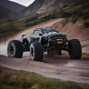 RLAARLO 1/10 Pro Scale Omni-terminator Monster Truck Carbon Fiber RTR with Black Car Shell