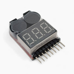 Lipo Checker Low Voltage Tester Buzzer Alarm 1-8S for RC LiPo Battery & Remote Control Toys