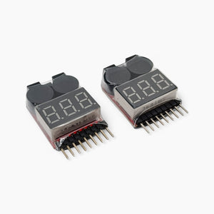 Lipo Checker Low Voltage Tester Buzzer Alarm 1-8S for RC LiPo Battery & Remote Control Toys