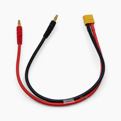 XT60 Male to 4mm Banana Plug Charge Adapter Cable 12AWG for RC LiPo Battery IMAX B6 Charger