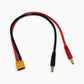 XT60 Male to 4mm Banana Plug Charge Adapter Cable 12AWG for RC LiPo Battery IMAX B6 Charger