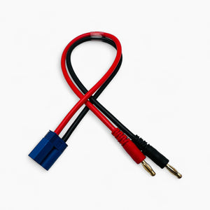 Amass EC5 to 4mm Banana Plug Charge Adapter Cable 14AWG for RC LiPo Battery IMAX B6 Charger