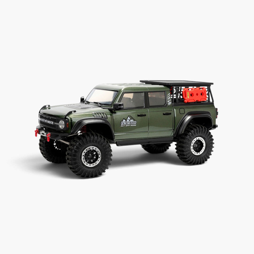 RGT Pathfinder EX86150 1/10 4WD RC Rock Crawler - Red/Green — green front