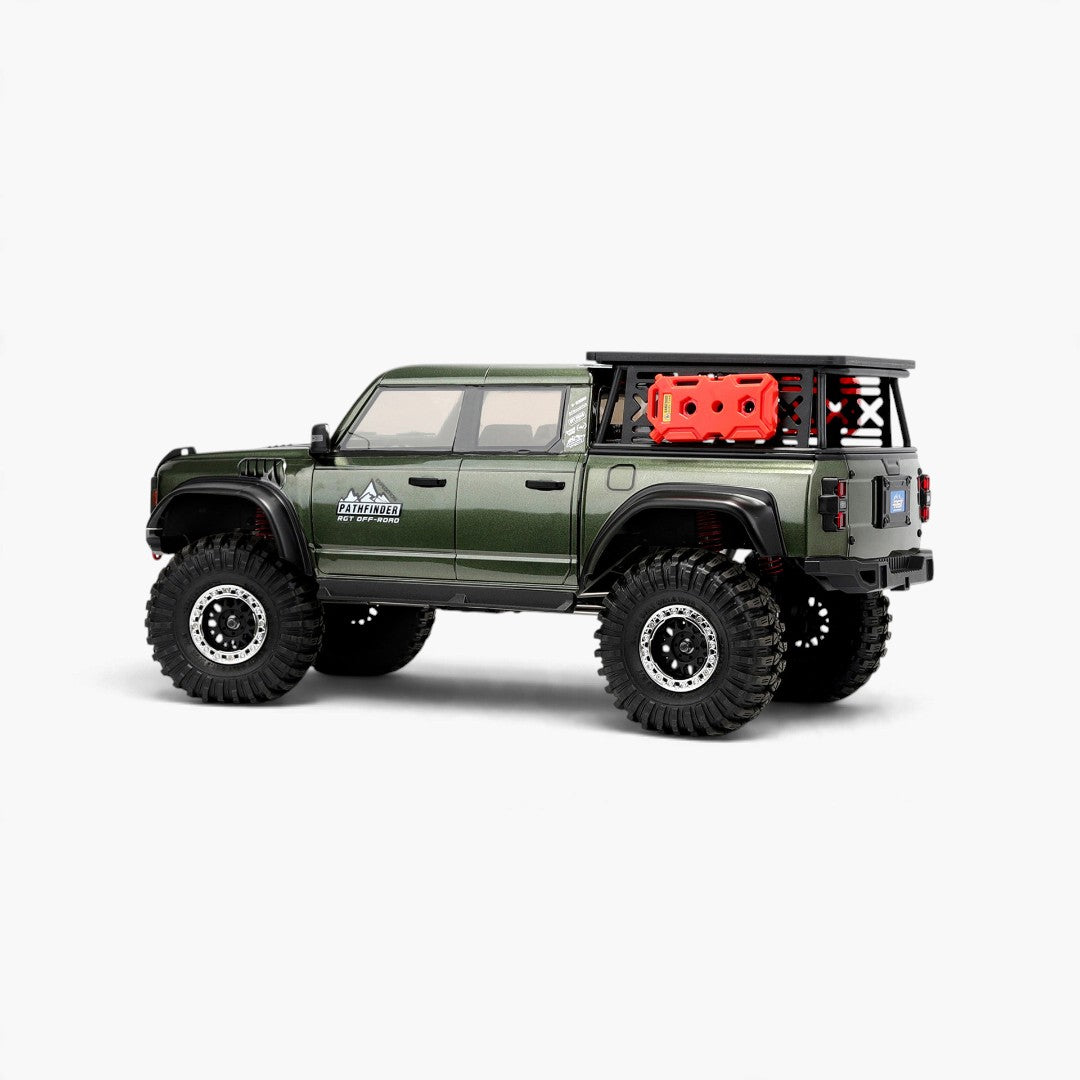 RGT Pathfinder EX86150 1/10 4WD RC Rock Crawler - Red/Green — green side