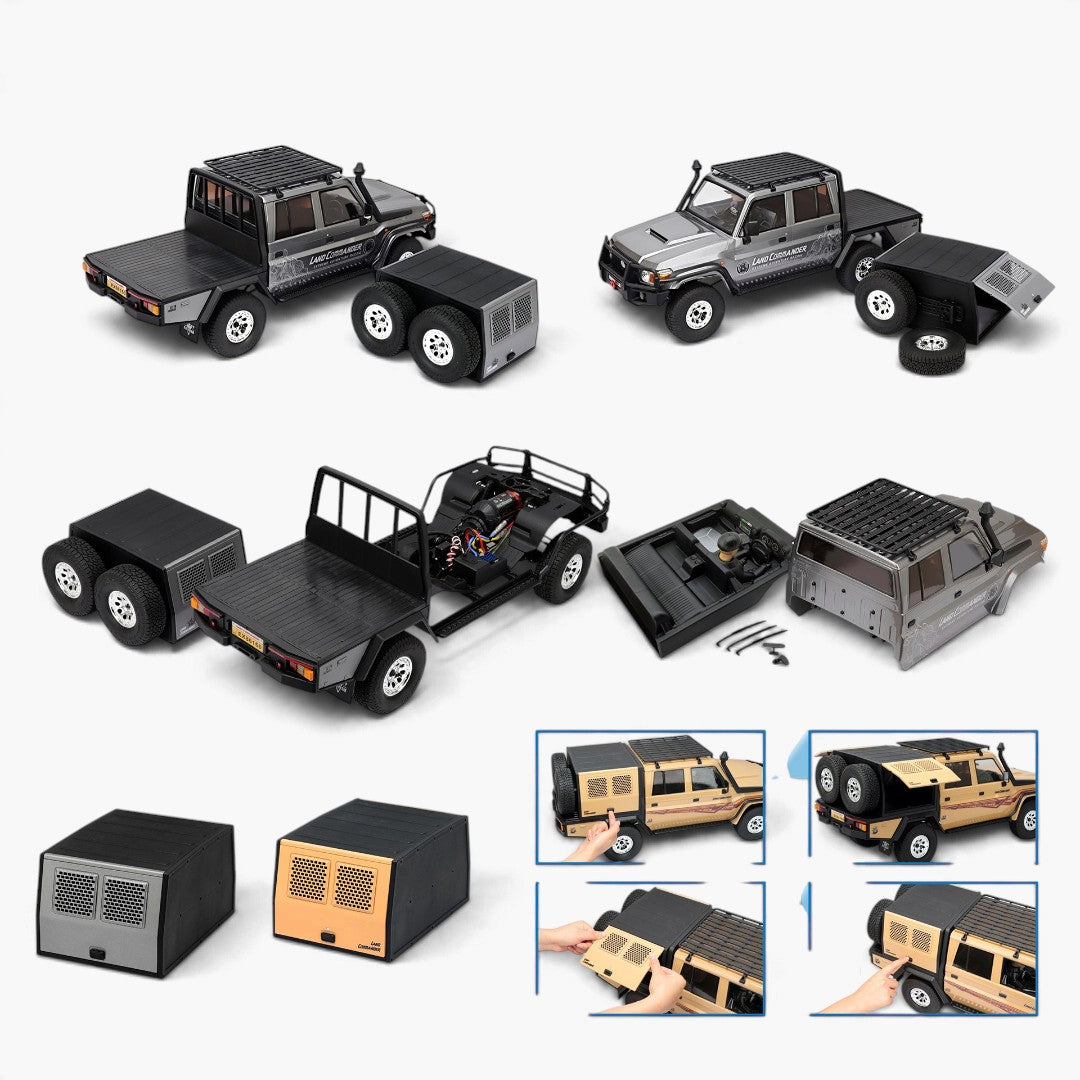 RGT EX86160 Land Commander 1/10 4WD RC Crawler - Beige — beige detail MIXED COLORS