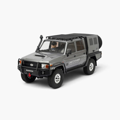 RGT EX86160 1/10 LC79 Land Commander 4WD RC Rock Crawler - Gray — gray front left