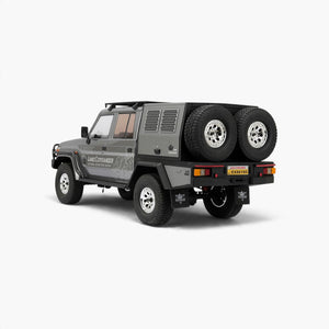 RGT EX86160 1/10 LC79 Land Commander 4WD RC Rock Crawler - Gray — gray rear
