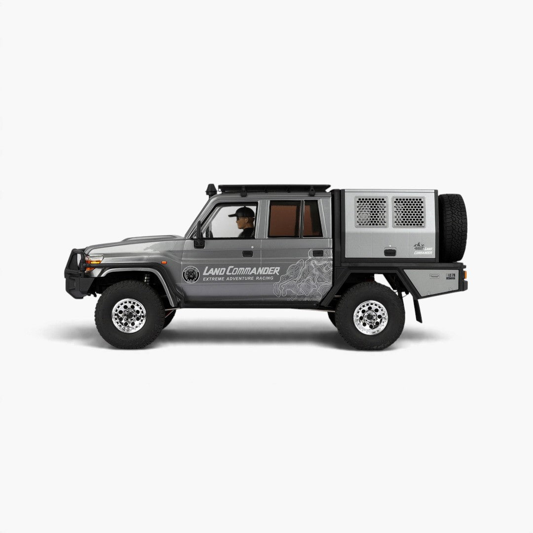 RGT EX86160 1/10 LC79 Land Commander 4WD RC Rock Crawler - Gray — gray side