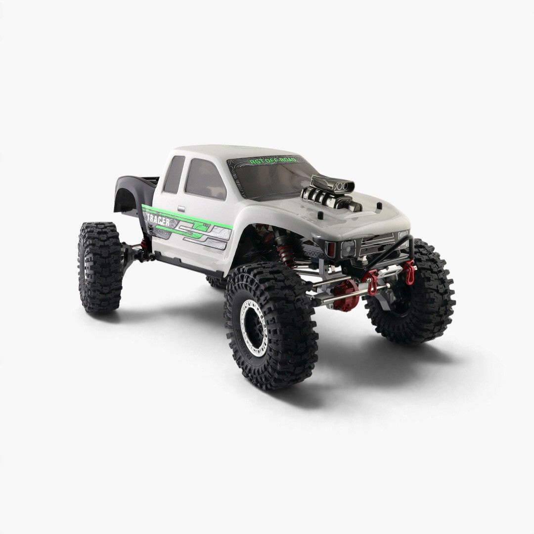 RGT EX86180 PRO 1/10 4WS Rock Crawler - White — white front right