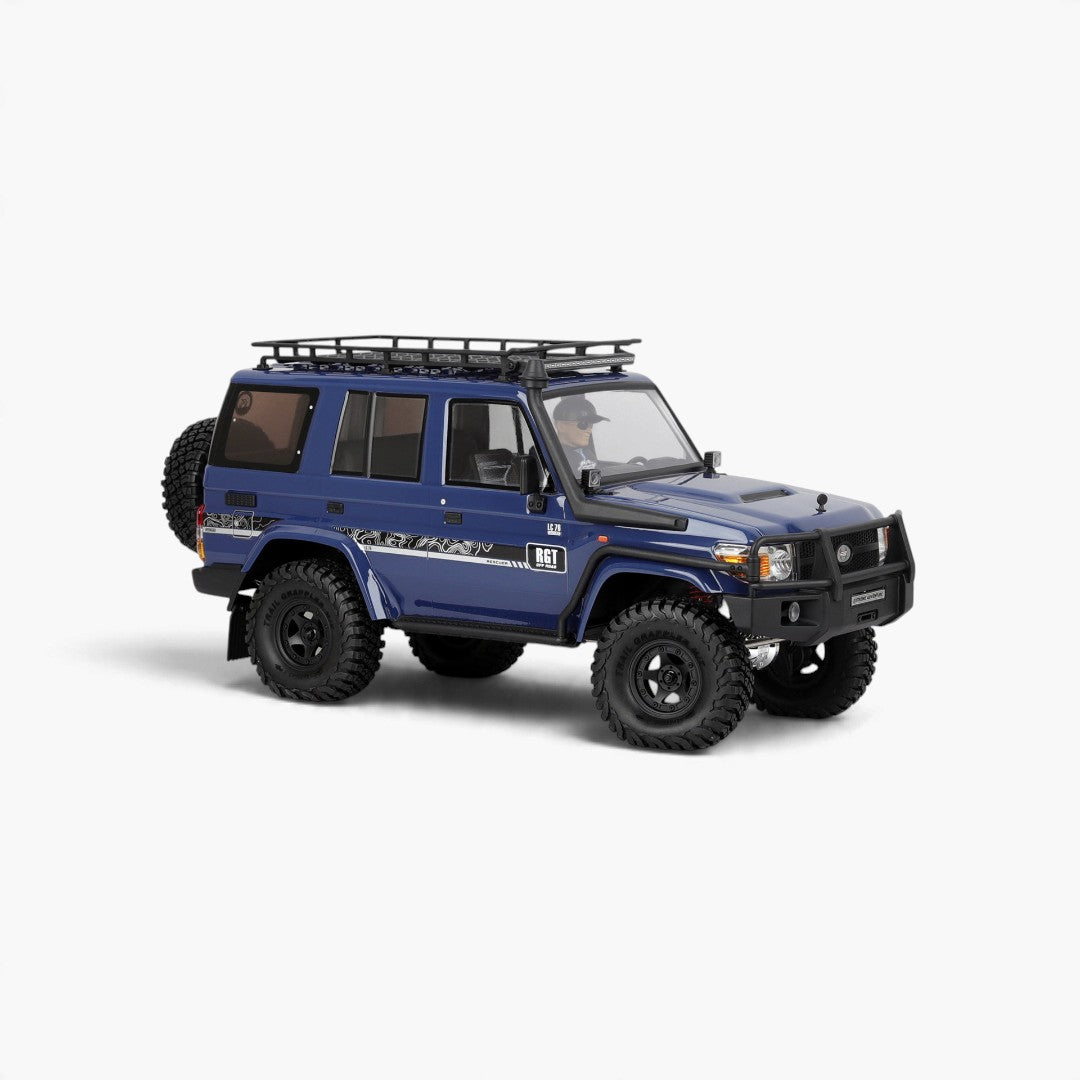 RGT EX86190 Rescuer 1/10 4WD Off-Road Crawler - Blue — blue front right