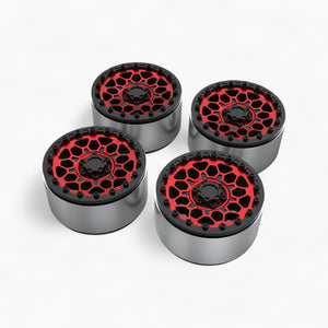 Aluminum Wheel Hub (4pcs) Red Spare Part for RLAARLO MK-07 - 317