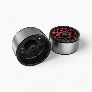 Aluminum Wheel Hub (4pcs) Red Spare Part for RLAARLO MK-07 - 317