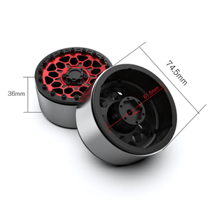 Aluminum Wheel Hub (4pcs) Red Spare Part for RLAARLO MK-07 - 317
