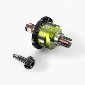 Aluminum Differential with 34T CNC Gear and 11T CNC Input Gear (M1) Spare Part for RLAARLO Omni-terminator RZ001, XTS-F10 - R11140
