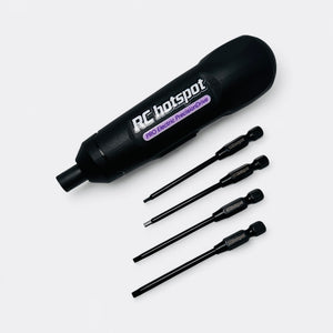 Automatic Integrated Mini Electric RC Tool with Black Titanium Hex Tips - RNA-ET007