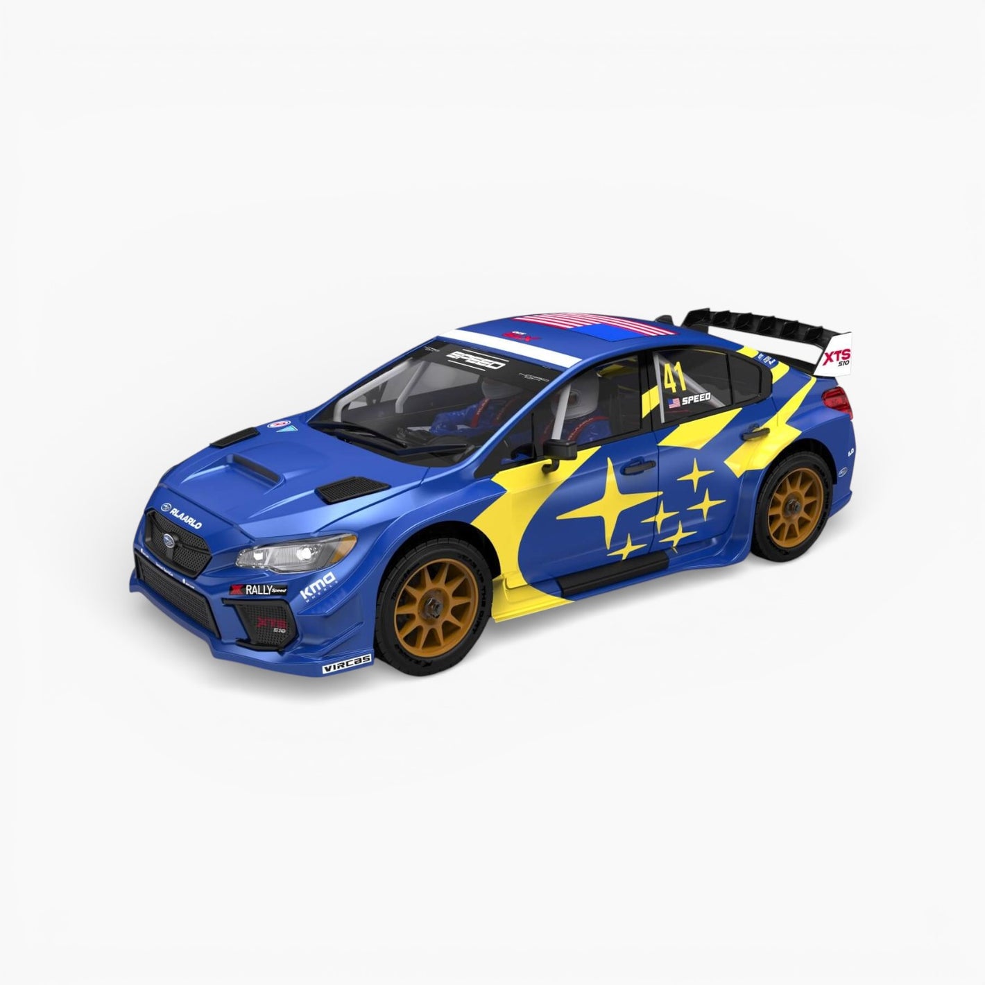 RLAARLO 1/10 XTS-S10 Brushless RC Rally Car RTR - Carbon Fiber