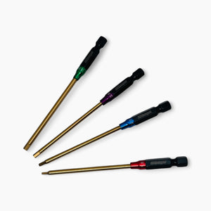 High End Black and Gold Titanium Tips with Colorful Parts