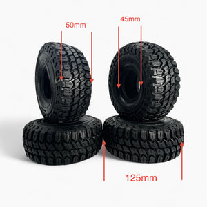 1.9 inch Rubber Tires 120mm for SCX10 D90 TRX4 TRX6 1/10 Scale