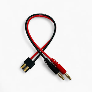 Amass TRX to 4mm Banana Plug Charge Adapter Cable 14AWG for RC LiPo Battery IMAX B6 Charger