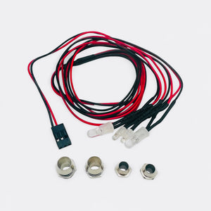 RC Spotlight Headlamps 4-LED Light Kits for RC Car Truck Model Red White 3-7V 3mm 5mm Durable Plastic RC Headlights