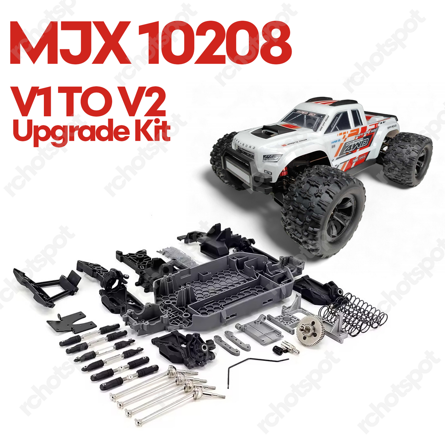 MJX Hyper Go 10208 V1.0 To V2.0 Official Upgrade Spare Parts Change Set