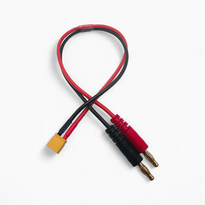 Amass XT30U to 4mm Banana Plug Charge Adapter Cable 16AWG for RC LiPo Battery IMAX B6 Charger