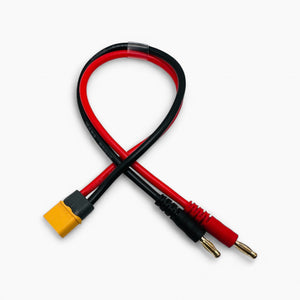 Amass XT60H to 4mm Banana Plug Charge Adapter Cable 12AWG for RC LiPo Battery IMAX B6 Charger