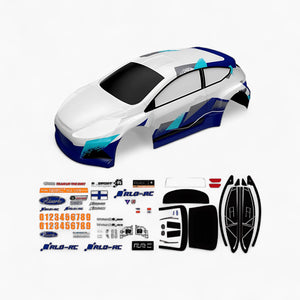 White XTS Rally 1.2mm PC Car Body Spare Part for RLAARLO XTS-F10 - 079