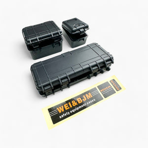 Plastic Safety Equipment Case Tool Box, Screws, Gadgets Storage Case (3pcs) (Black) for 1/10 Scale