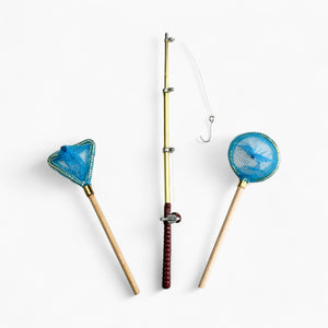 Fishing Rod with Net for 1/10 Scale