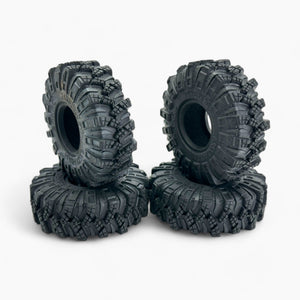 1.0 Inch Rubber Tires (62 x 24mm) for 1/18 Scale