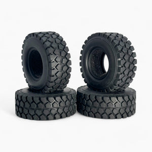 1.0 Inch Rubber Tires (54 x 18mm) for 1/18 Scale